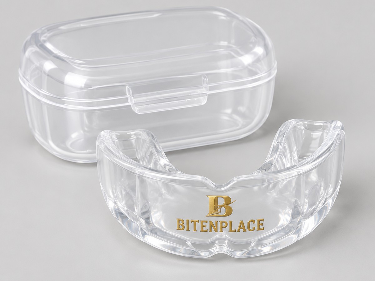 Protège-dents BITENPLACE, logo doré